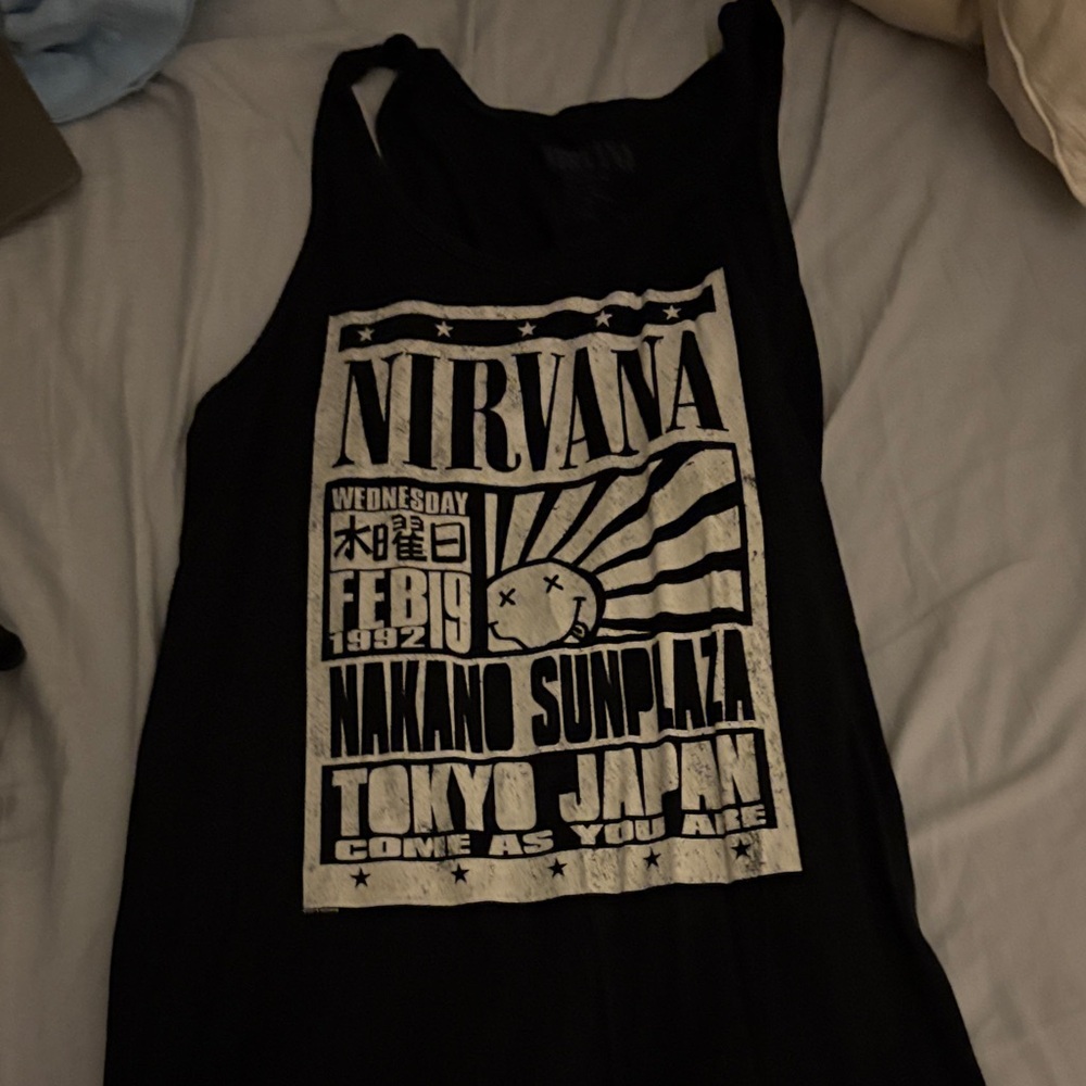 Black Nirvana Graphic Tank Top men’s medium